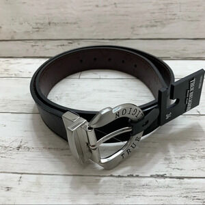 True Religion Horseshoe Harness Reversible Belt Black/Brown